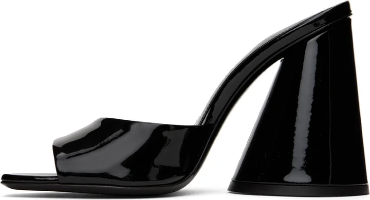 The Attico Black Luz Mules - Image 3