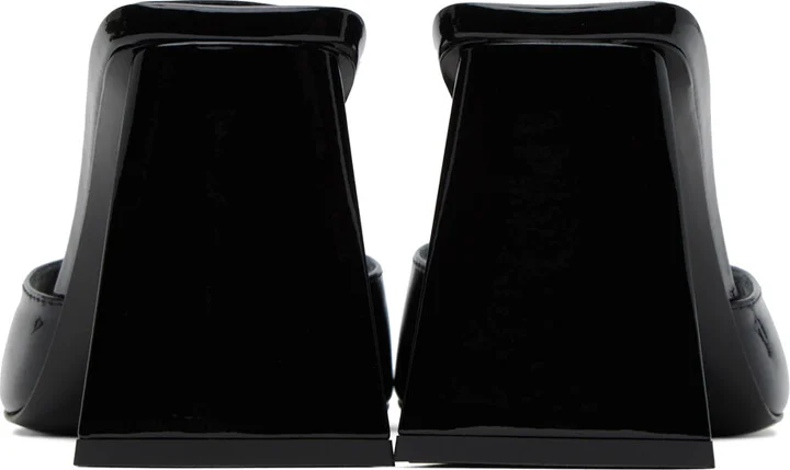 The Attico Black Mini Devon Mules - Image 2