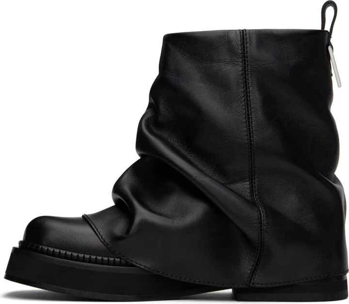 The Attico Black Mini Robin Combat Boots - Image 3