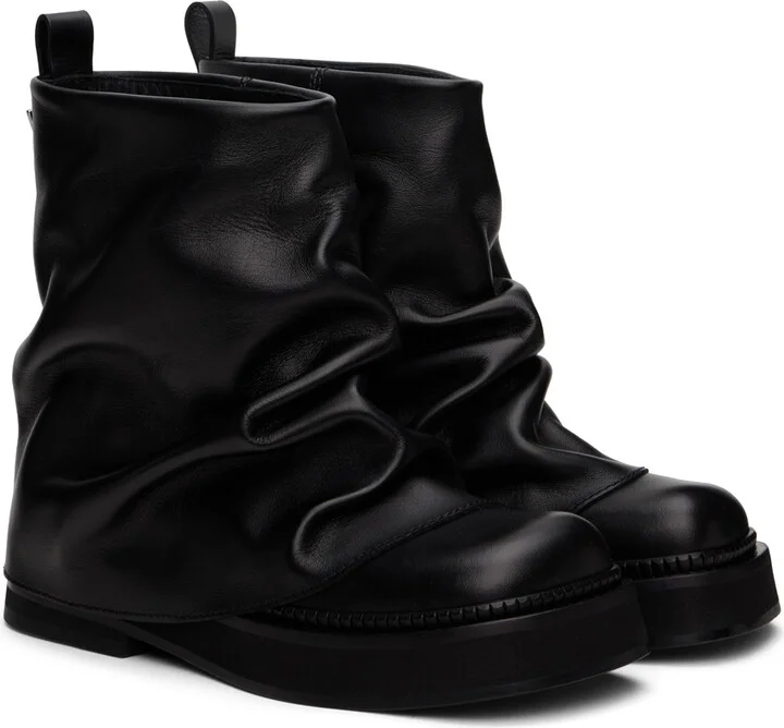 The Attico Black Mini Robin Combat Boots - Image 4