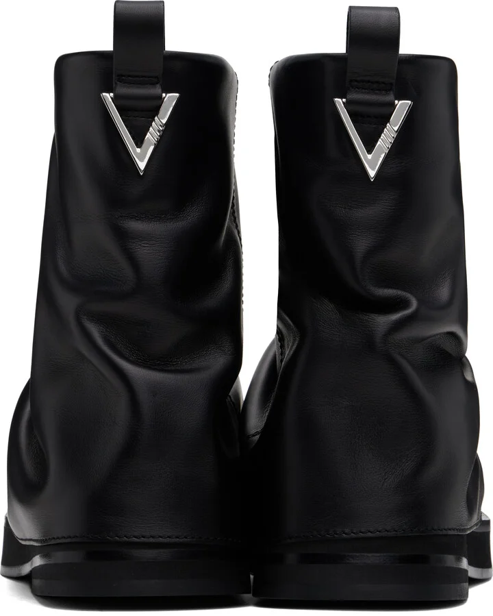 The Attico Black Mini Robin Combat Boots - Image 2