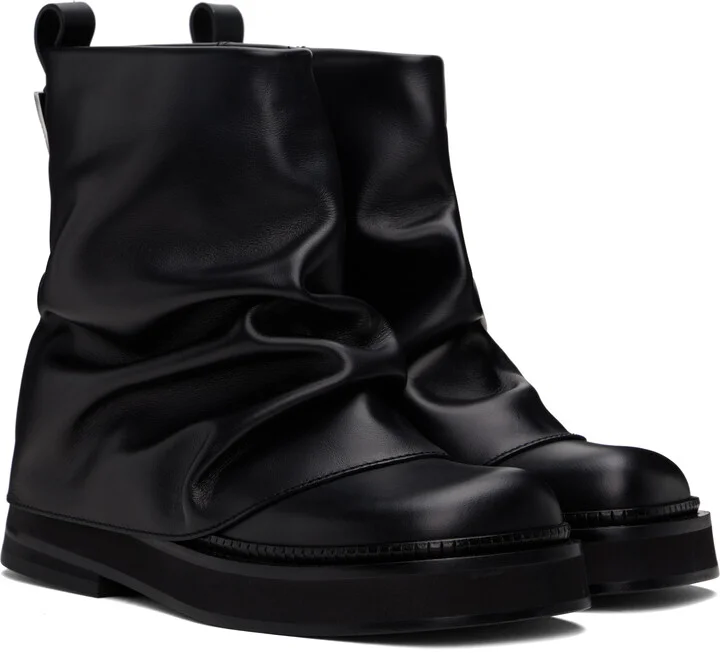 The Attico Black Mini Robin Combat Boots - Image 4