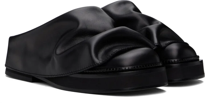 The Attico Black Mini Robin Sabot Slip-on Loafers - Image 4