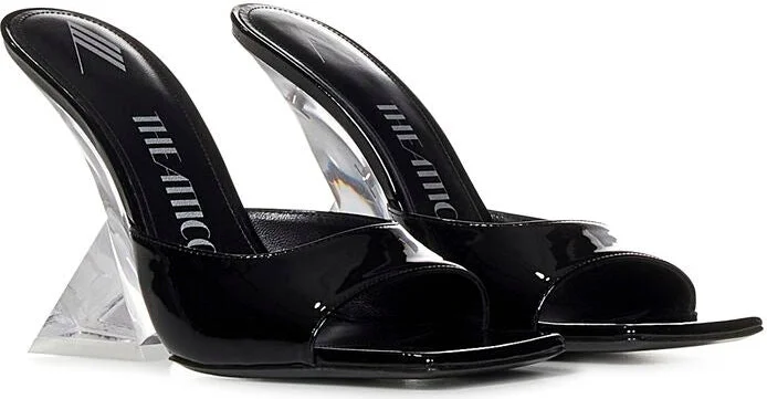 The Attico Black Patent Leather Slippers - Image 3