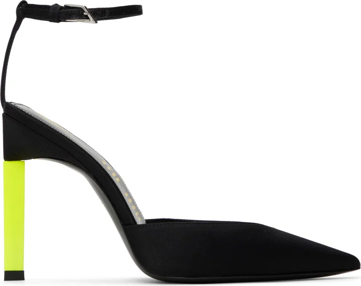 The Attico Black Perine Slingback Heels