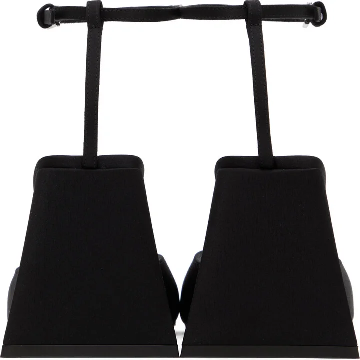 The Attico Black Piper Heeled Sandals - Image 2