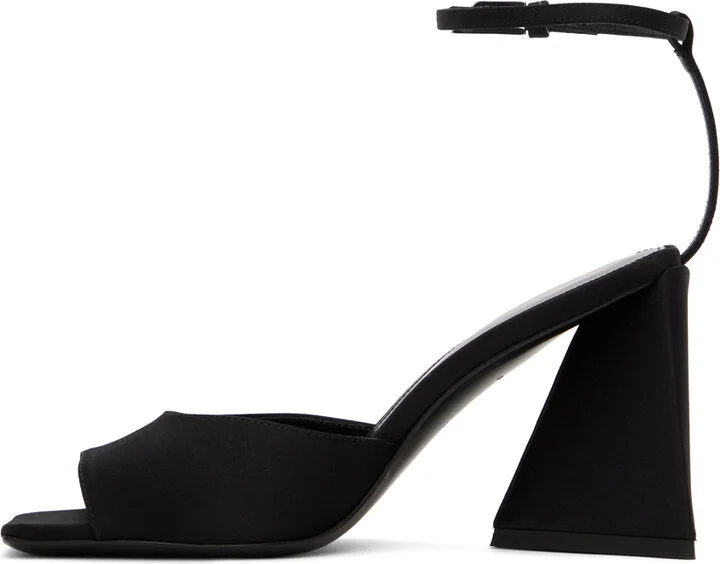 The Attico Black Piper Heeled Sandals - Image 3