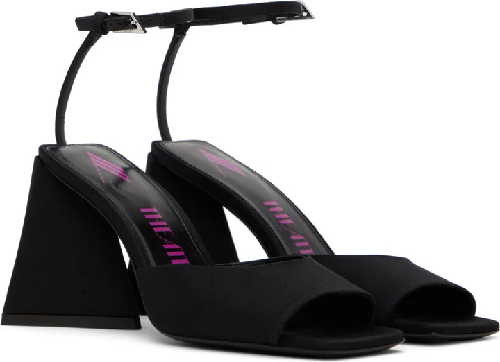 The Attico Black Piper Heeled Sandals - Image 4