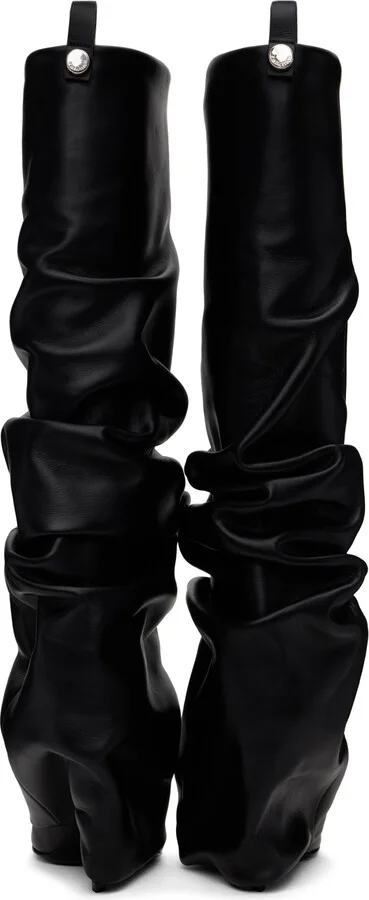 The Attico Black Rea Tube Tall Boots - Image 2