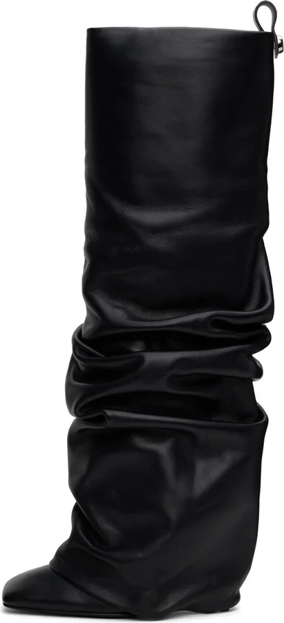 The Attico Black Rea Tube Tall Boots - Image 3