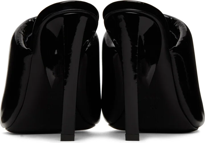 The Attico Black Rem Heeled Sandals - Image 2