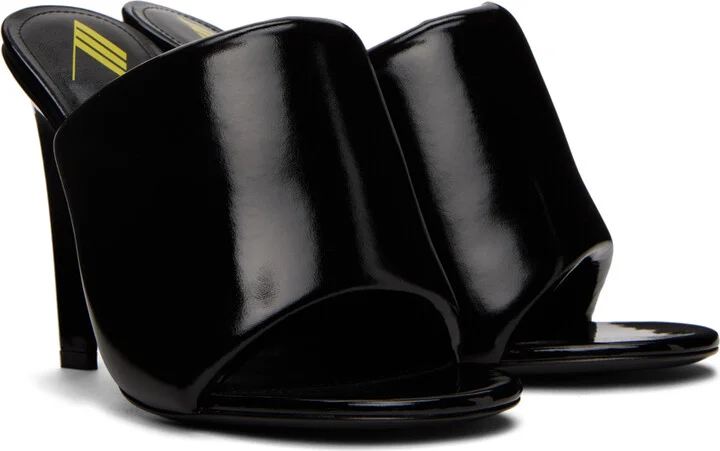 The Attico Black Rem Heeled Sandals - Image 4
