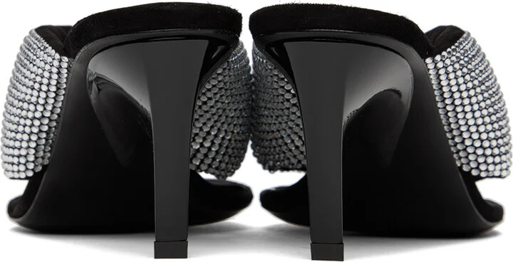 The Attico Black Rem Heeled Sandals - Image 2