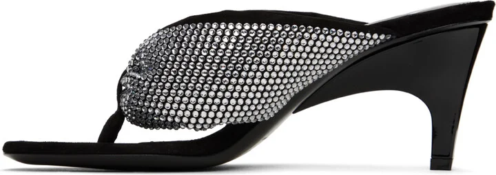 The Attico Black Rem Heeled Sandals - Image 3