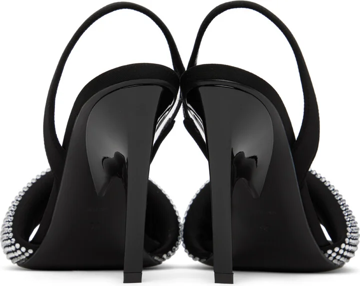 The Attico Black Rem Heeled Sandals - Image 2