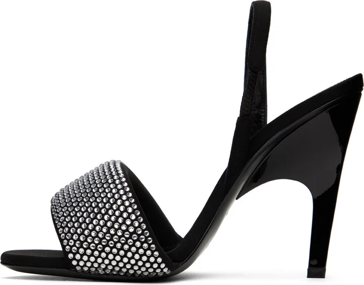 The Attico Black Rem Heeled Sandals - Image 3