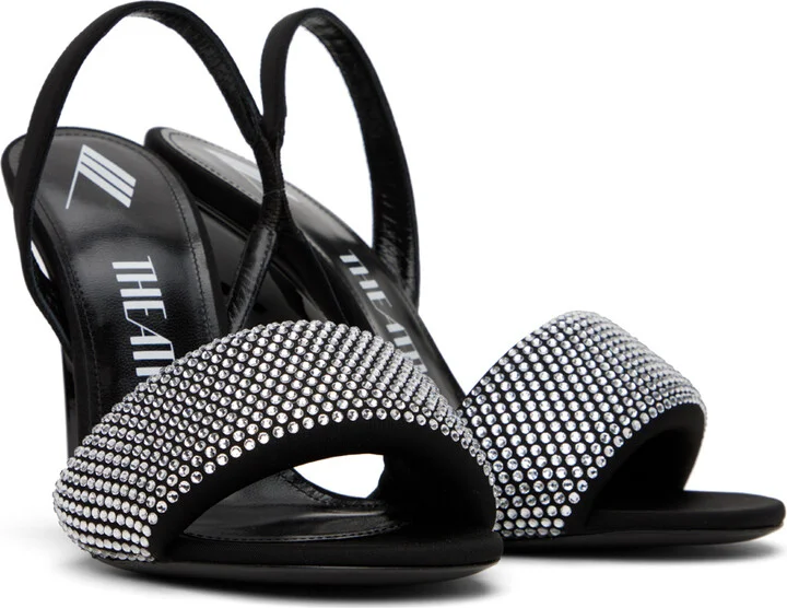 The Attico Black Rem Heeled Sandals - Image 4