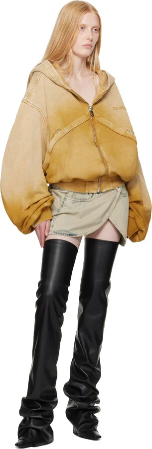 The Attico Black Robin OTK Thigh High Boots - Image 5