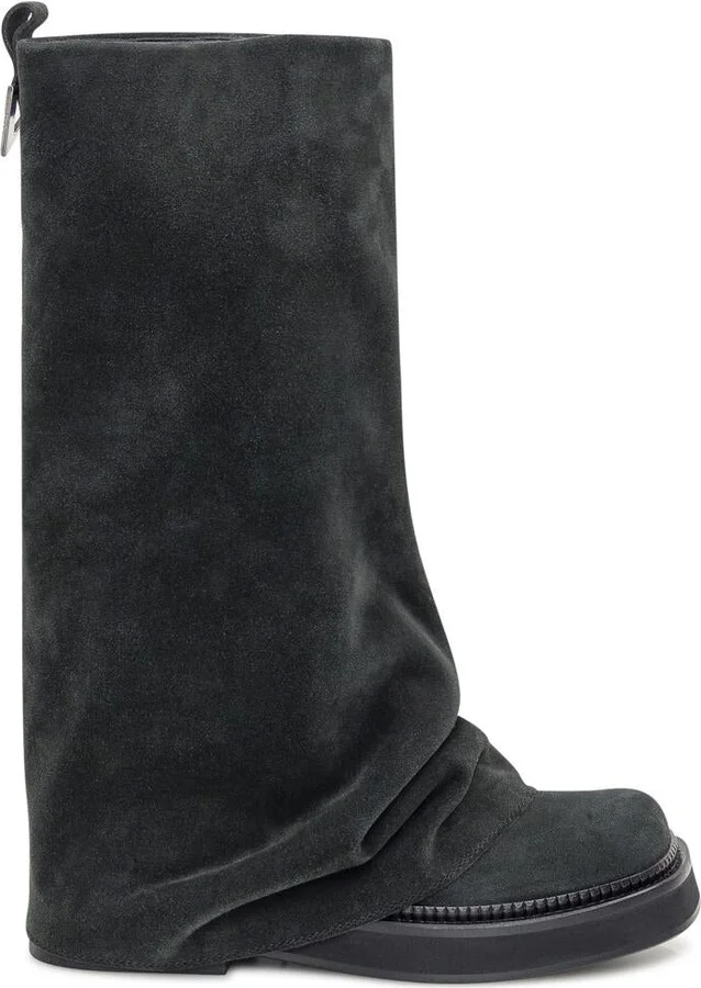 The Attico Black Suede Boot The Attico
