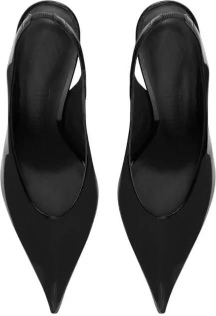 The Attico Black "Viper" Slingback - Image 2