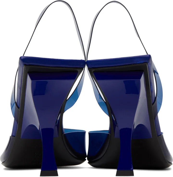 The Attico Blue Ester Heels - Image 2