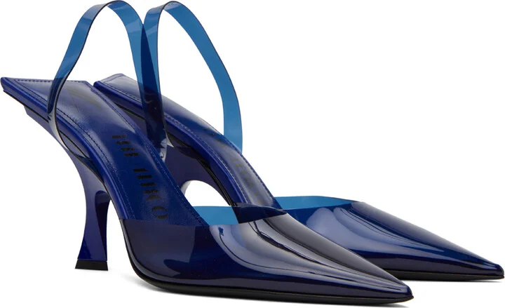The Attico Blue Ester Heels - Image 4