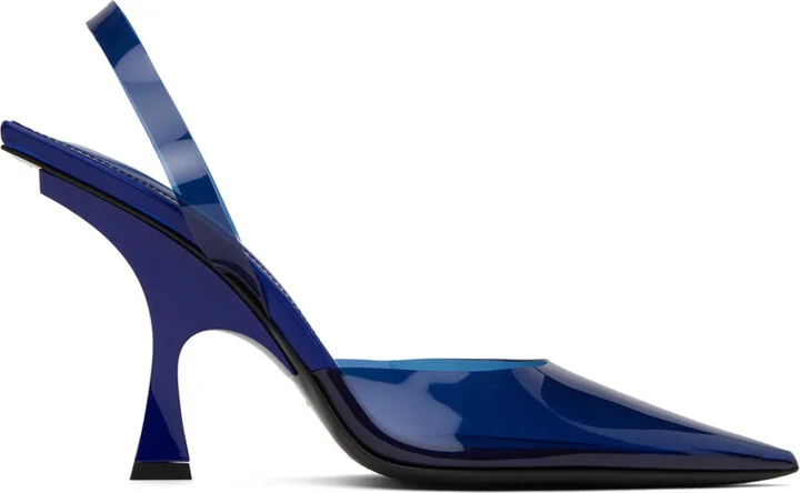 The Attico Blue Ester Heels