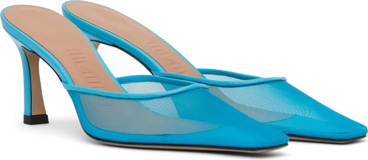The Attico Blue Juno Mules - Image 4