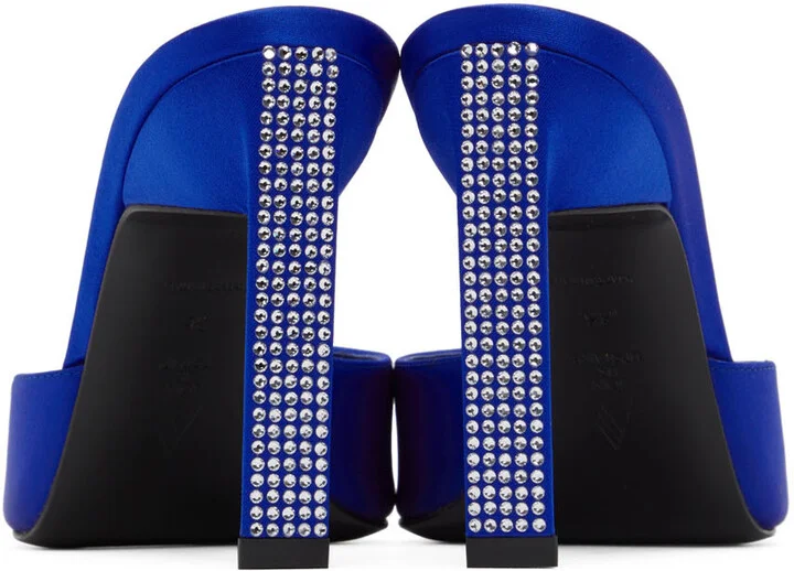 The Attico Blue Kaia Heeled Sandals - Image 2