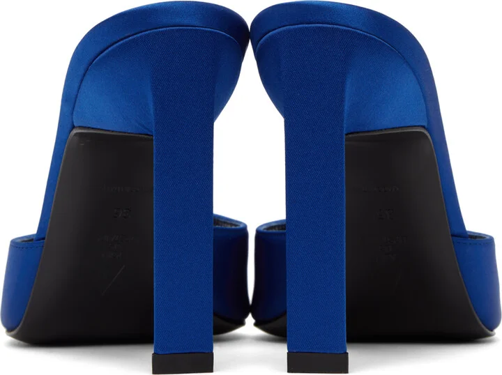 The Attico Blue Kaia Heeled Sandals - Image 2