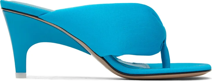 The Attico Blue Rem Heeled Sandals