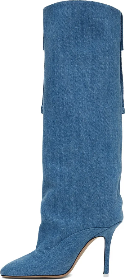 The Attico Blue Sienna Boots - Image 3