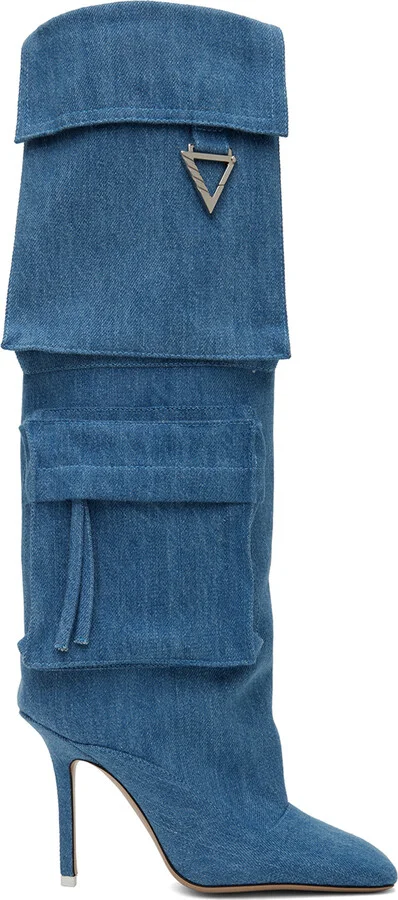 The Attico Blue Sienna Boots