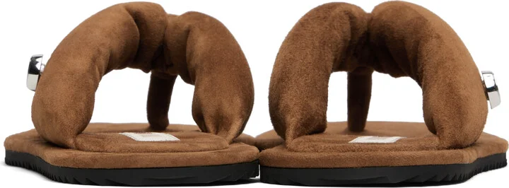 The Attico Brown Indie Flip-Flops - Image 2