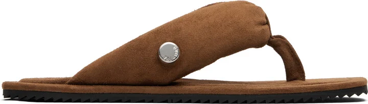 The Attico Brown Indie Flip-Flops