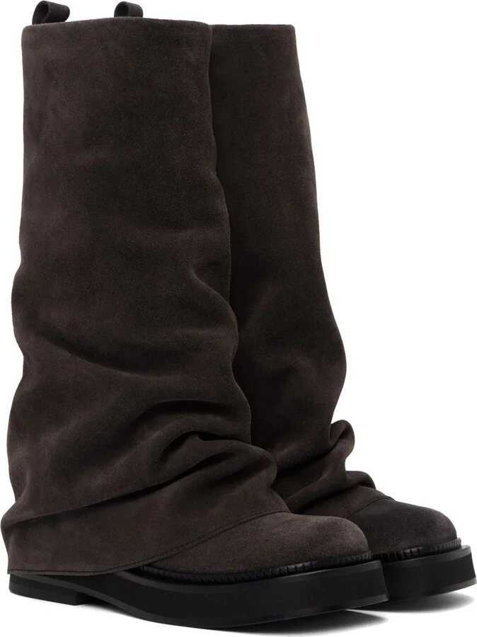 The Attico Brown Robin Tall Boots - Image 4
