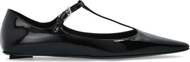 The Attico Buckled Ballerina Flats
