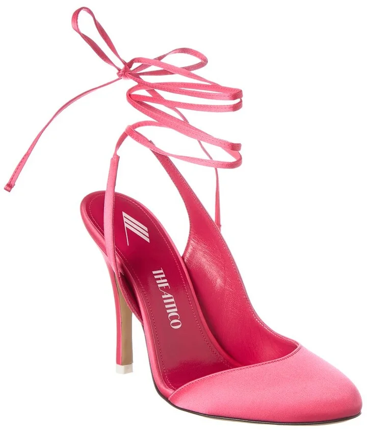 The Attico Carrie Satin Pump