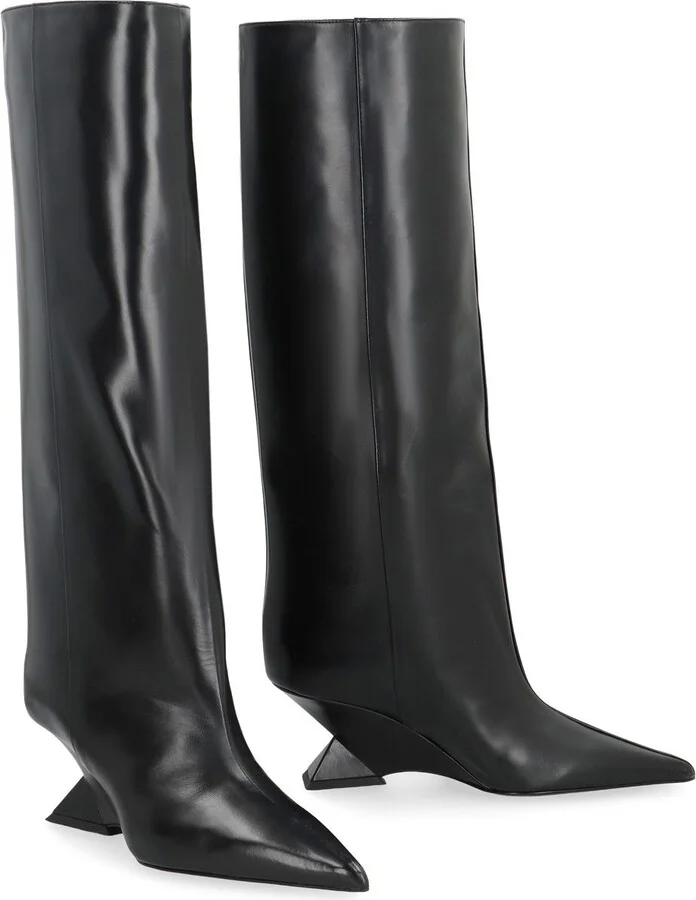 The Attico Cheope Leather Boots - Image 3
