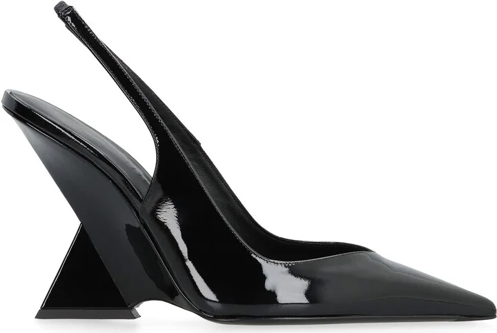 The Attico Cheope Patent Leather Slingback Pumps - Image 2