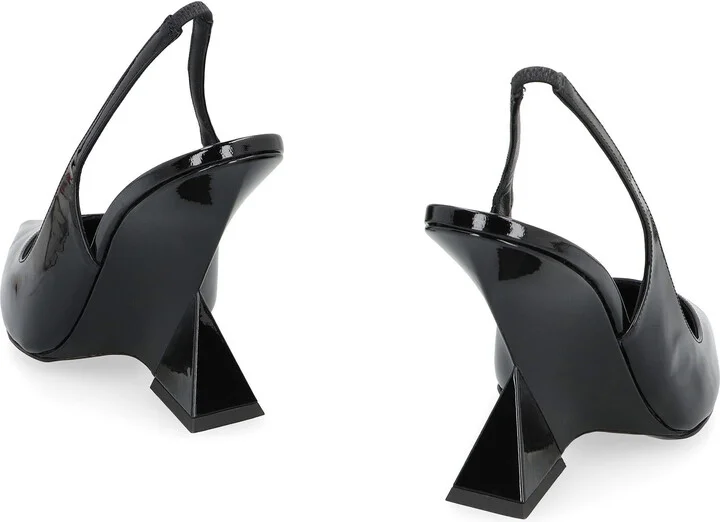 The Attico Cheope Patent Leather Slingback Pumps - Image 4