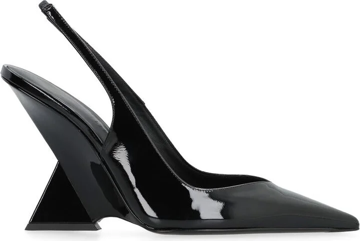 The Attico Cheope Patent Leather Slingback Pumps