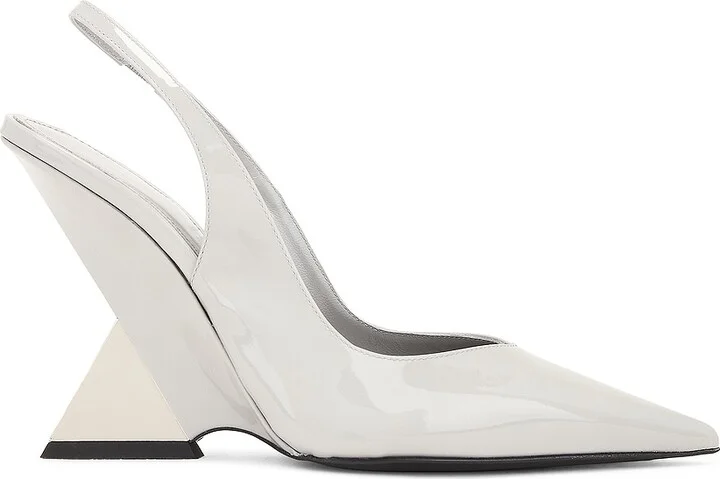 THE ATTICO Cheope Slingback Pump in Grey