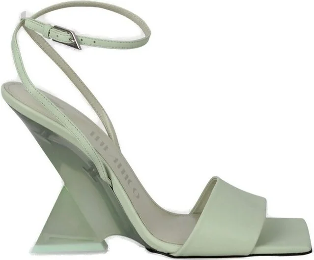 The Attico Cheope Square Open Toe Sandals