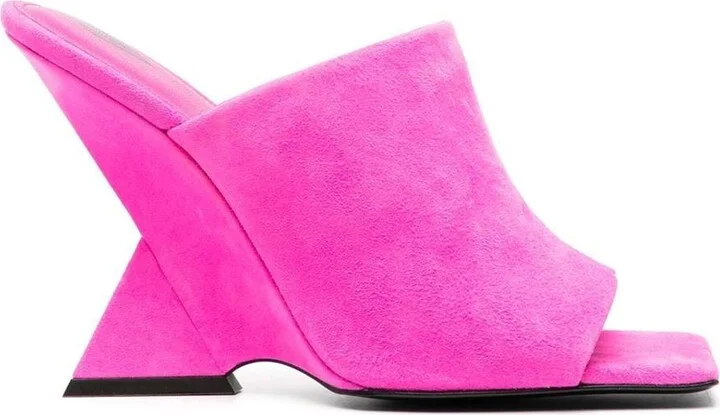 The Attico Cheope Suede Mules