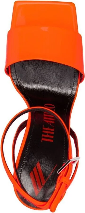 The Attico Cheope Synthetic Patent Sandals - Image 2