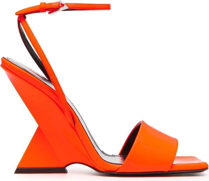 The Attico Cheope Synthetic Patent Sandals