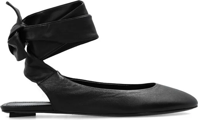 The Attico Cloe Ankle-Tied Ballerina Shoes