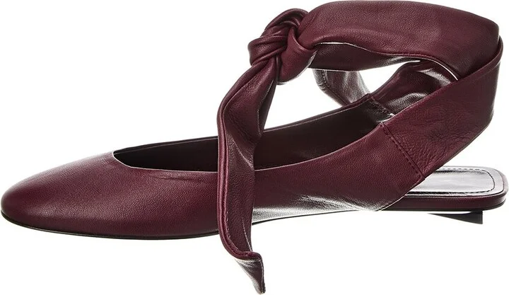The Attico Cloe Leather Ballet Flat - Image 2