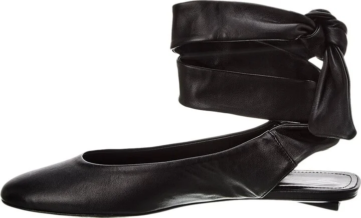 The Attico Cloe Leather Ballet Flat - Image 2